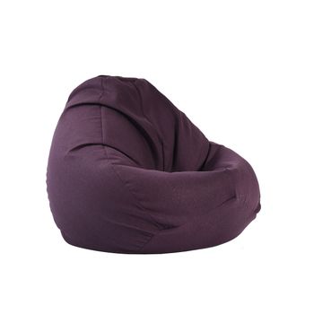 Fotoliu pufrelax tip sac nirvana gigant textil, fancy purple, umplut cu perle polistiren