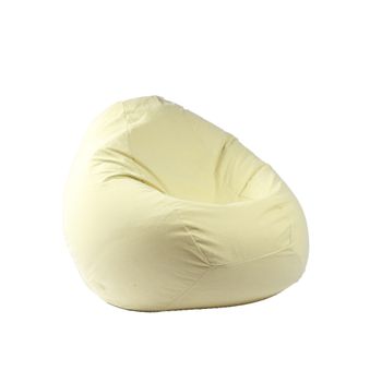 Fotoliu pufrelax tip sac nirvana gigant, mare, lemon, textil, umplut cu perle polistiren