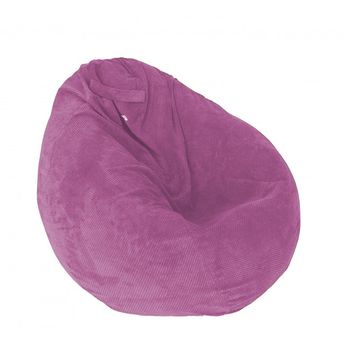 Fotoliu pufrelax nirvana gigant - pink (gama diamond) cu husa detasabila textila, umplut cu perle polistiren