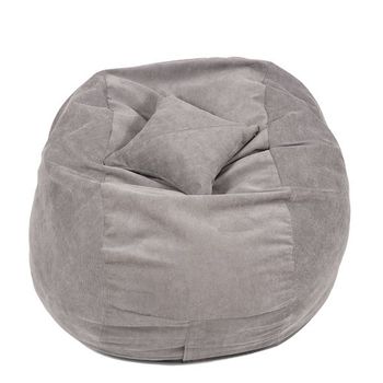 Set fotoliu puf king size + perna decorativa - serendibit (gama plush honey) umplut cu fulgi de burete memory mix®