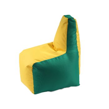 Fotoliu puf tip scaun pentru copii,sunlounger junior, panama nature, pretabil si al exterior, cu perle polistiren