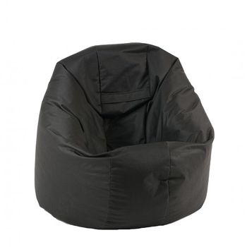 Fotoliu mic, relaxo - panama black , pretabil si la exterior, umplut cu perle polistiren,