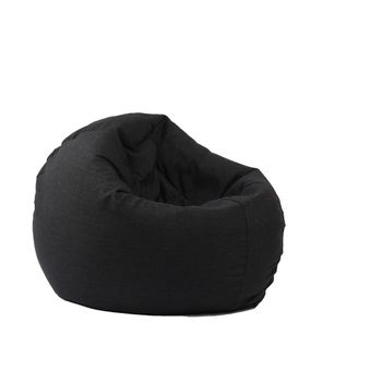 Fotoliu pufrelax relaxo , - eerie black cu husa detasabila textila, umplut cu perle polistiren