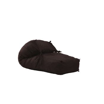 Fotoliu pufrelax yoga l dark chocolate ( textil) umplut cu fulgi de burete memory mix