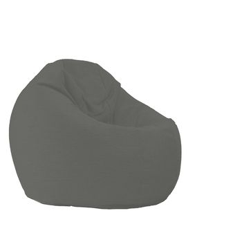 Fotoliu pufrelax relaxo xl , - moon grey cu husa detasabila textila, umplut cu perle polistiren