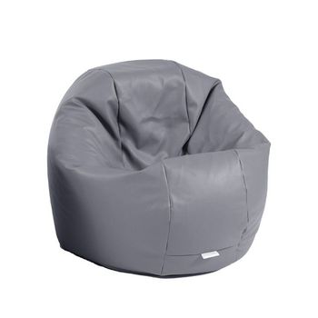 Fotoliu beanbag relaxo - gri ( pu) umplut cu perle polistiren