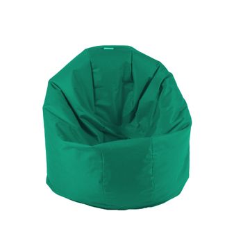 Fotoliu mediu, relaxo xl - smarald , pretabil si la exterior, umplut cu perle polistiren,