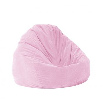 Fotoliu mare, nirvana gigant - dusty pink (gama diamond) umplut cu perle polistiren,