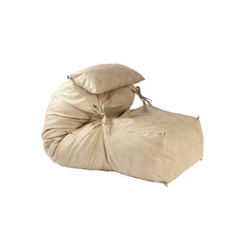 Fotoliu pufrelax yoga xl si perna marble ( textil) umplut cu fulgi de burete memory mix