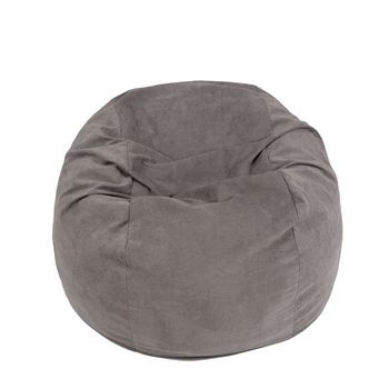 Fotoliu pufrelax king size - serendibit (gama plush honey) umplut cu fulgi de burete memory mix®