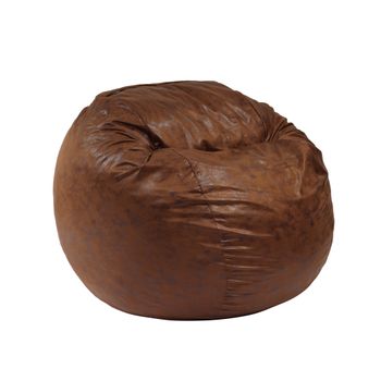 Fotoliu pufrelax mare, king size, iced coffee, textil, umplut cu fulgi de burete memory mix