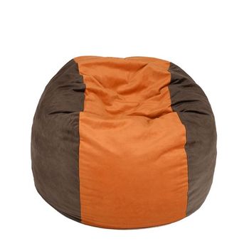 Fotoliu (mediu) matusalem - orange & cinnamon husa detasabila, transformabil in pat, , cu fulgi de burete memory mix,