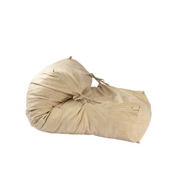 Fotoliu pufrelax yoga xl marble ( textil) umplut cu fulgi de burete memory mix