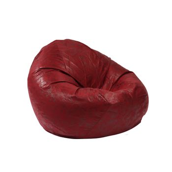 Fotoliu pufrelax mare, nirvana gigant, cranberry, textil, cu husa detasabila textila, umplut cu perle polistiren