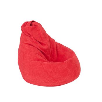 Fotoliu pufrelax nirvana hobbit, - raspberry cu husa detasabila textila, cu perle polistiren