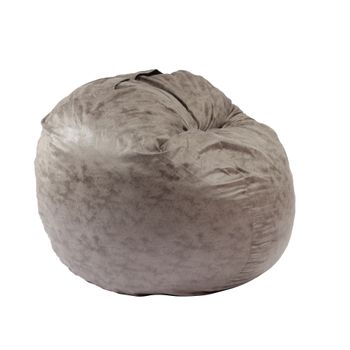 Fotoliu pufrelax mediu-mare, matusalem, discover gray, textil, umplut cu fulgi de burete memory mix