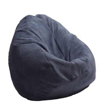 Fotoliu pufrelax tip sac nirvana grande textil, dusty blue , husa detasabila, umplut cu perle polistiren