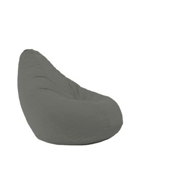 Fotoliu pufrelax tip sac nirvana light textil, moon grey, husa detasabila, umplut cu perle polistiren