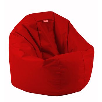 Fotoliu mic, relaxo - panama red , pretabil si la exterior, umplut cu perle polistiren,