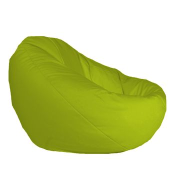 Fotoliu pufrelax tip sac nirvana gigant - panama, olive , pretabil si la exterior, umplut cu perle polistiren,