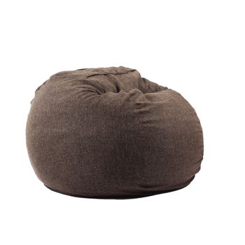 Fotoliu king size xl, mocha latte ( textil) umplut cu fulgi de burete memory mix