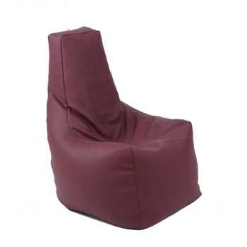 Fotoliu (mediu) sunlounger - plum ( pu) umplut cu perle polistiren (fotoliu para marca pufrelax)