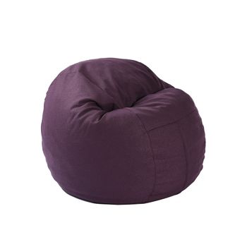 Fotoliu pufrelax matusalem fancy purple ( textil) umplut cu fulgi de burete memory mix