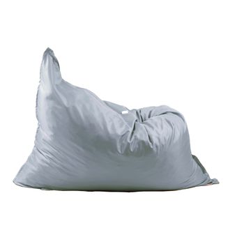 Fotoliu tip perna magic pillow xxl, panama grey pretabil si la exterior umplut cu fulgi de burete memory mix