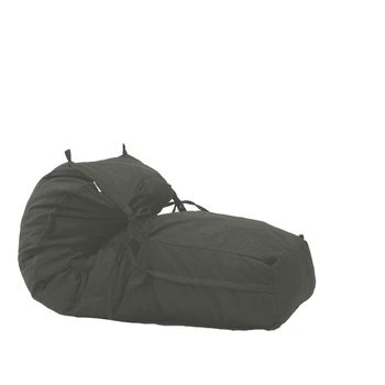 Fotoliu pufrelax yoga minnie - moon grey umplut cu fulgi de burete memory mix
