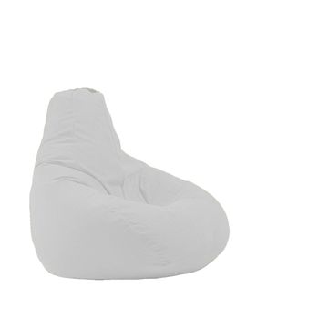 Fotoliu pufrelax tip sac nirvana hobbit textil, angora grey , husa detasabila, umplut cu perle polistiren