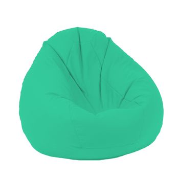 Fotoliu puf tip sac nirvana gigant - panama light mint (pretabil si la exterior) umplut cu perle polistiren