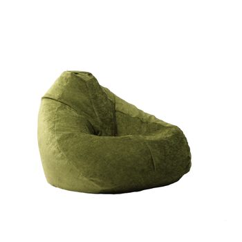Fotoliu pufrelax tip sac nirvana grande textil, chelford green , husa detasabila, umplut cu perle polistiren