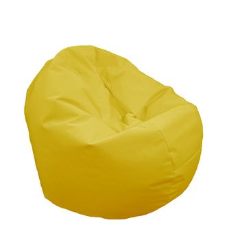 Fotoliu (mediu) relaxo xl - yellow (pretabil si la exterior) umplut cu perle polistiren (beanbag marca pufrelax)