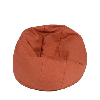 Fotoliu mediu relaxo xl- savana orange (gama savana) cu perle polistiren, husa detasabila textila fabricat in roman