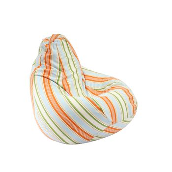 Fotoliu pufrelax tip sac nirvana hobbit textil, briza de vara, husa detasabila, umplut cu perle polistiren