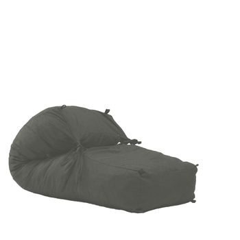 Fotoliu pufrelax yoga l - moon grey umplut cu fulgi de burete memory mix
