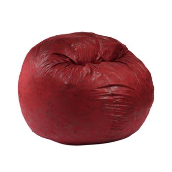 Fotoliu pufrelax mare, king size, cranberry, textil, umplut cu fulgi de burete memory mix
