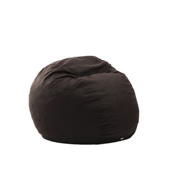 Fotoliu pufrelax matusalem dark chocolate ( textil) umplut cu fulgi de burete memory mix