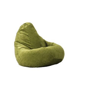 Fotoliu pufelax beanbag pentru copii, nirvana light textil, chelford green, husa detasabila, cu perle polistiren