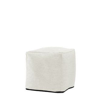 Fotoliu pufrelax taburet cub - lovesack ( rustic) cu husa detasabila textila, umplut cu perle polistiren