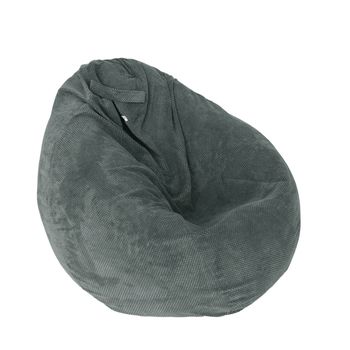Fotoliu mare nirvana gigant - serendibit (gama plush honey) cu perle polistiren, husa detasabila textila (beanbag )