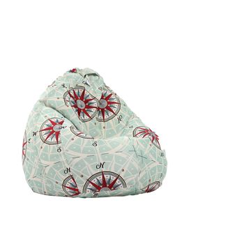 Fotoliu pufrelax tip sac nirvana grande textil, true north, husa detasabila, umplut cu perle polistiren