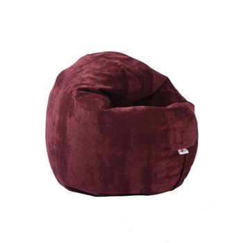 Fotoliu pufrelax relaxo ( textil), velvet marsala cu husa detasabila textila, umplut cu perle polistiren