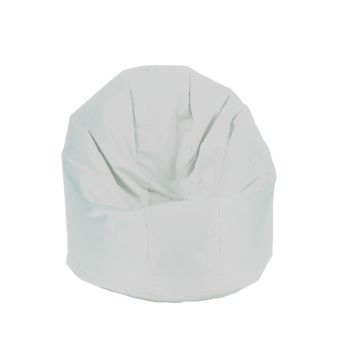 Fotoliu beanbag relaxo xl - teteron dusty white (pretabil si la exterior) umplut cu perle polistiren