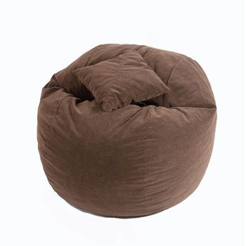 Set fotoliu matusalem + perna decorativa - brown muffin husa detasabila, pat, cu fulgi de burete memory mix