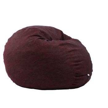 Fotoliu pufrelax king size - black wine ( rustic) umplut cu fulgi de burete memory mix
