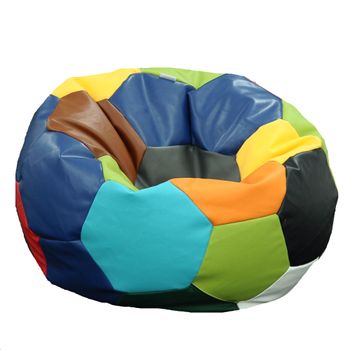 Fotoliu (mediu) minge telstar xl - mozaic (piele eco) umplut cu perle polistiren (fotoliu minge marca pufrelax)