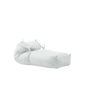 Fotoliu pufrelax yoga xl - angora grey umplut cu fulgi de burete memory mix