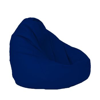 Fotoliu pufrelax tip sac nirvana grande panama, indigo, pretabil si la exterior, husa detasabila, cu perle polistiren