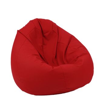 Fotoliu pufrelax tip sac nirvana gigant teteron, red, pretabil si la exterior, husa detasabila, cu perle polistiren